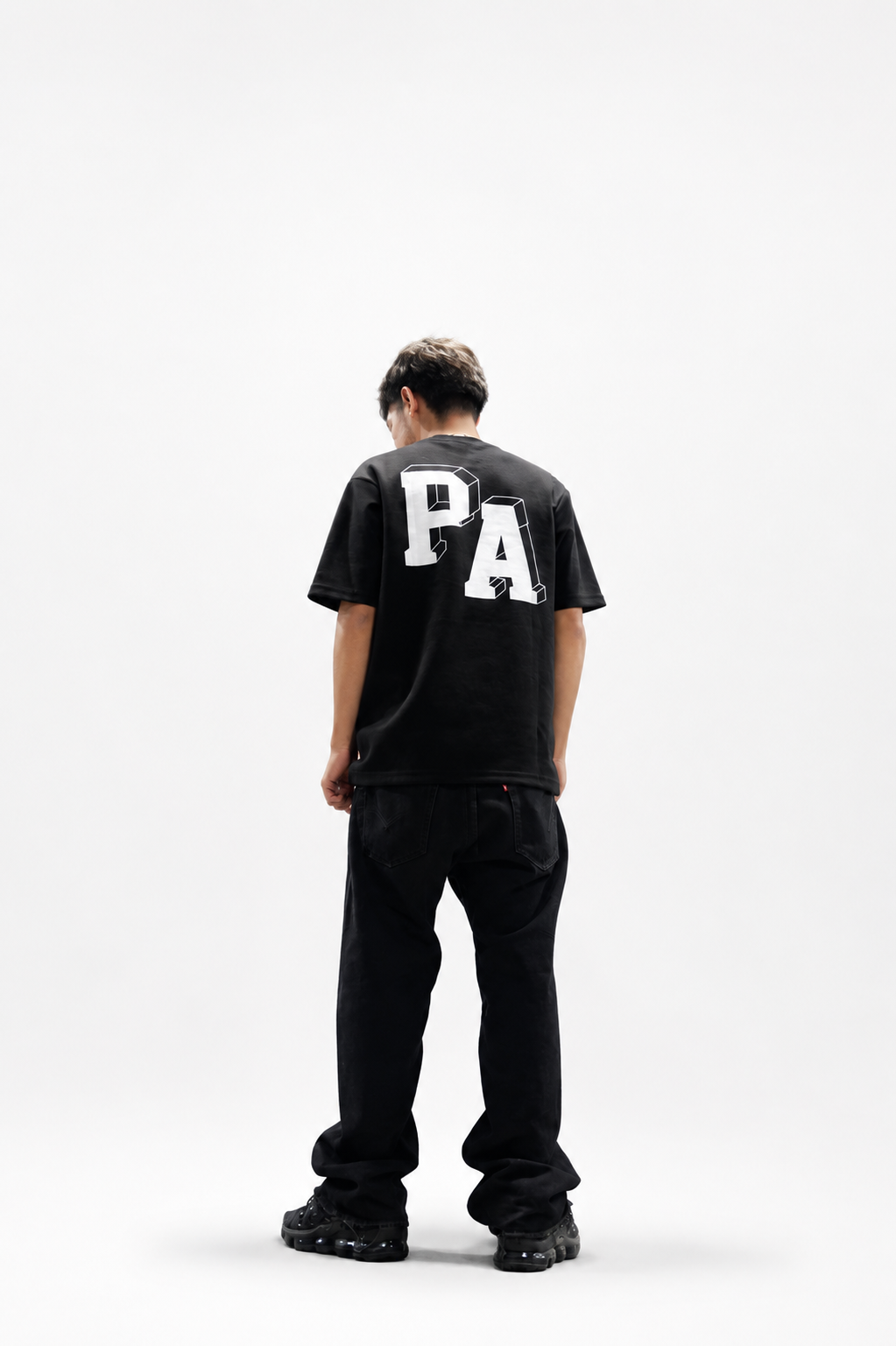 3D LOGO TEE (black n white)