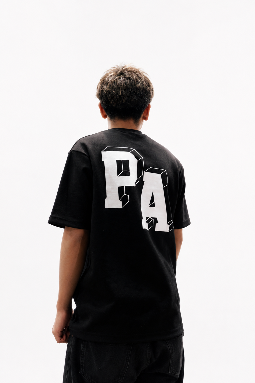 3D LOGO TEE (black n white)